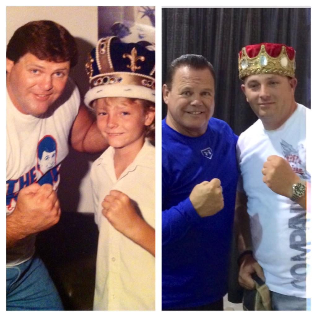 jagsz71's tweet photo. @JerryLawler ... Me and the KING 30 years ago till now. Thanks Jerry.. http://t.co/Ik2vgeb0d8