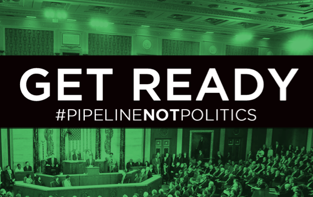 The Keystone vote is happening today! #PipelineNotPolitics
