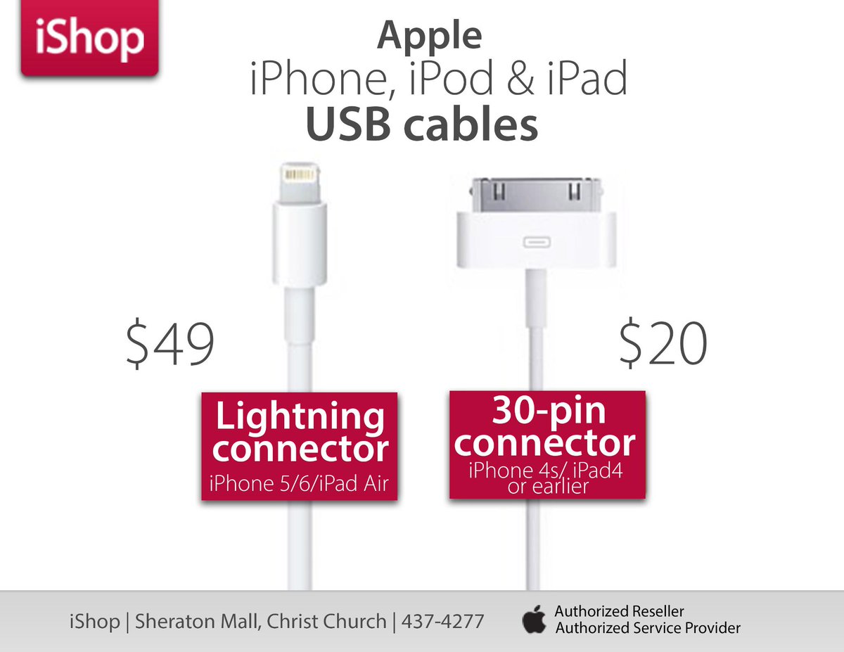 iShopBarbados's tweet photo. Yes! We Have Original Apple USB Chargers For Your iPhone, iPod and iPad. Visit The iShop Today. #ishopbarbados http://t.co/L7cFXBCVXH
