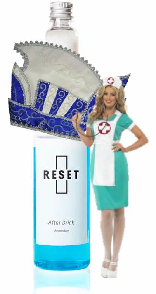 ResetNL's tweet image. #Carnaval resetafterdrink.com For a brighter tomorrow. RESET werkt echt.