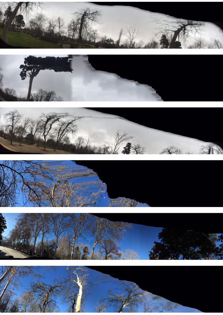 Panorámicas en el parque del Retiro.