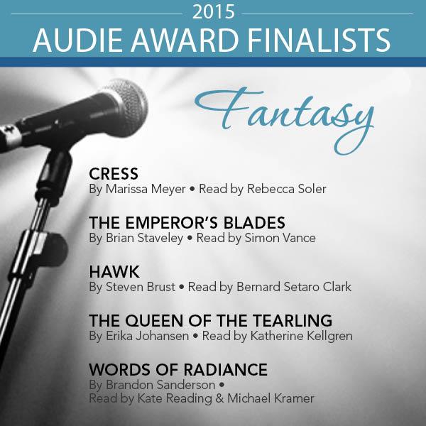 Your 2015 Audie Award finalists in the Fantasy category are: whatever.scalzi.com/2015/02/11/ann… #Audies2015 Congrats, finalists!