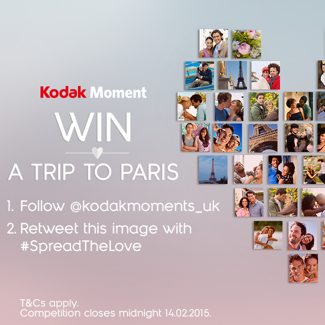kodakmoments_uk's tweet photo. Win a romantic break for two in Paris. Retweet and follow for your chance to #win. T&amp;Cs apply #SpreadTheLove http://t.co/3jbJQJLHct