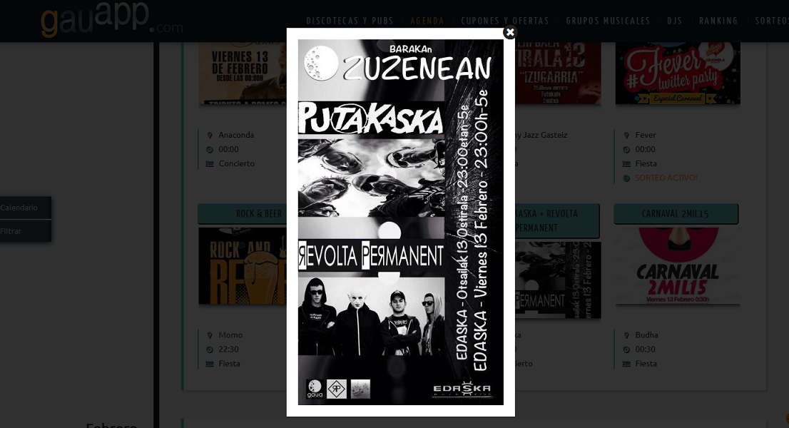 gauapp's tweet photo. #barakaldo #concierto de #putakaska @revolta_music el viernes en @pubedaska a las 23:00!+info: http://t.co/kNySl0MIdq http://t.co/9NSxnO4F9B