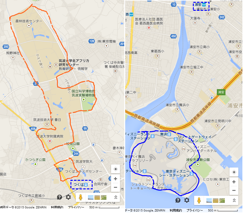 筑波大学の面積を地図上で比較できるアプリが登場 大学がデカすぎると話題 Togetter 筑波大学の面積を地図上で比較できるアプリが登場 大学がデカすぎると話題 Togetter
