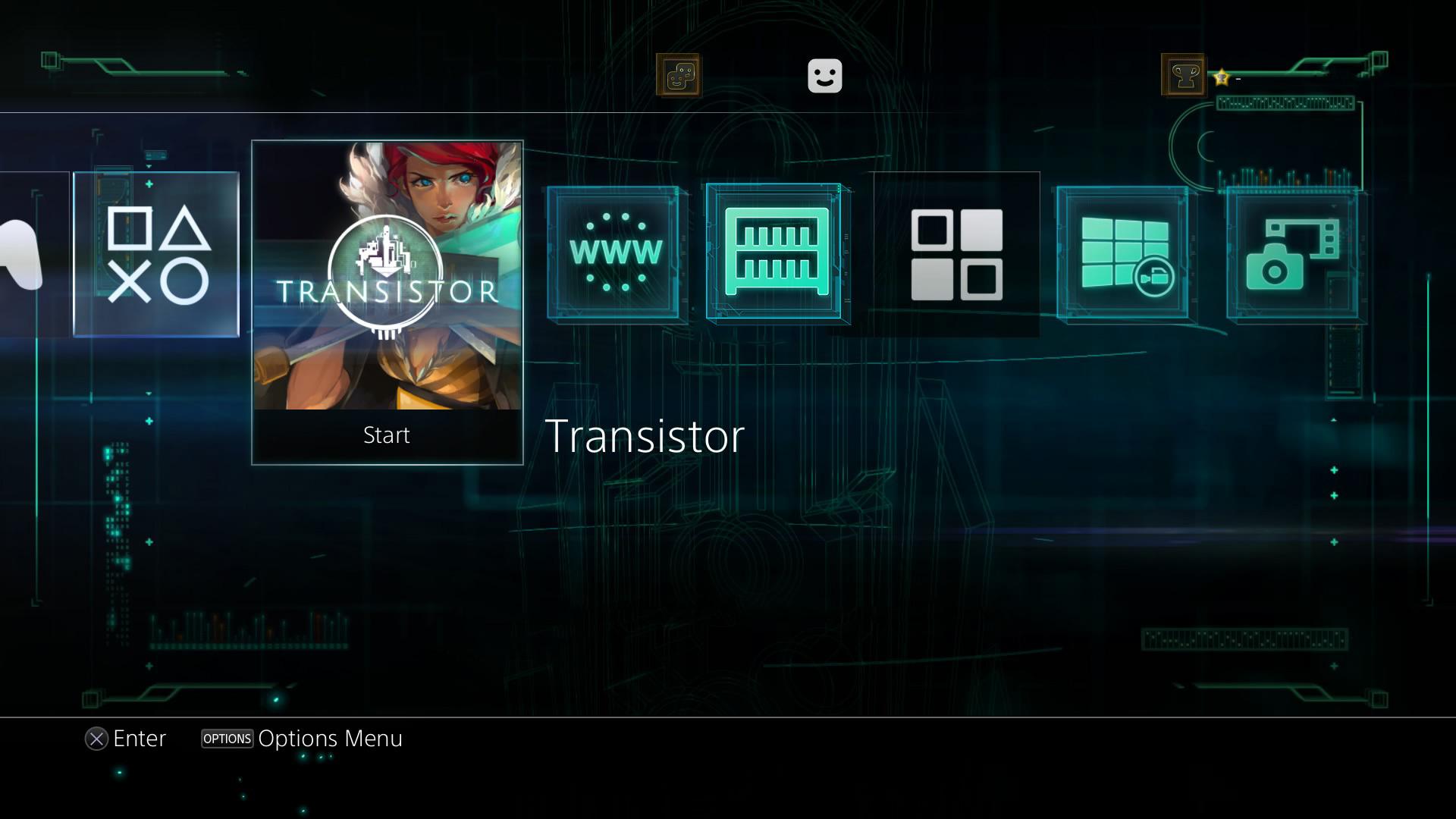 Start game ru. Транзистор игра. Платформер транзистор. Transistor меню способностей. Transistor локации.