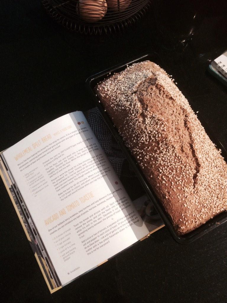 bosenberries's tweet photo. @thehappypear can't believe how quick and easy it was to make the wholemeal spelt bread!! Love the book! http://t.co/hjljfze9o7