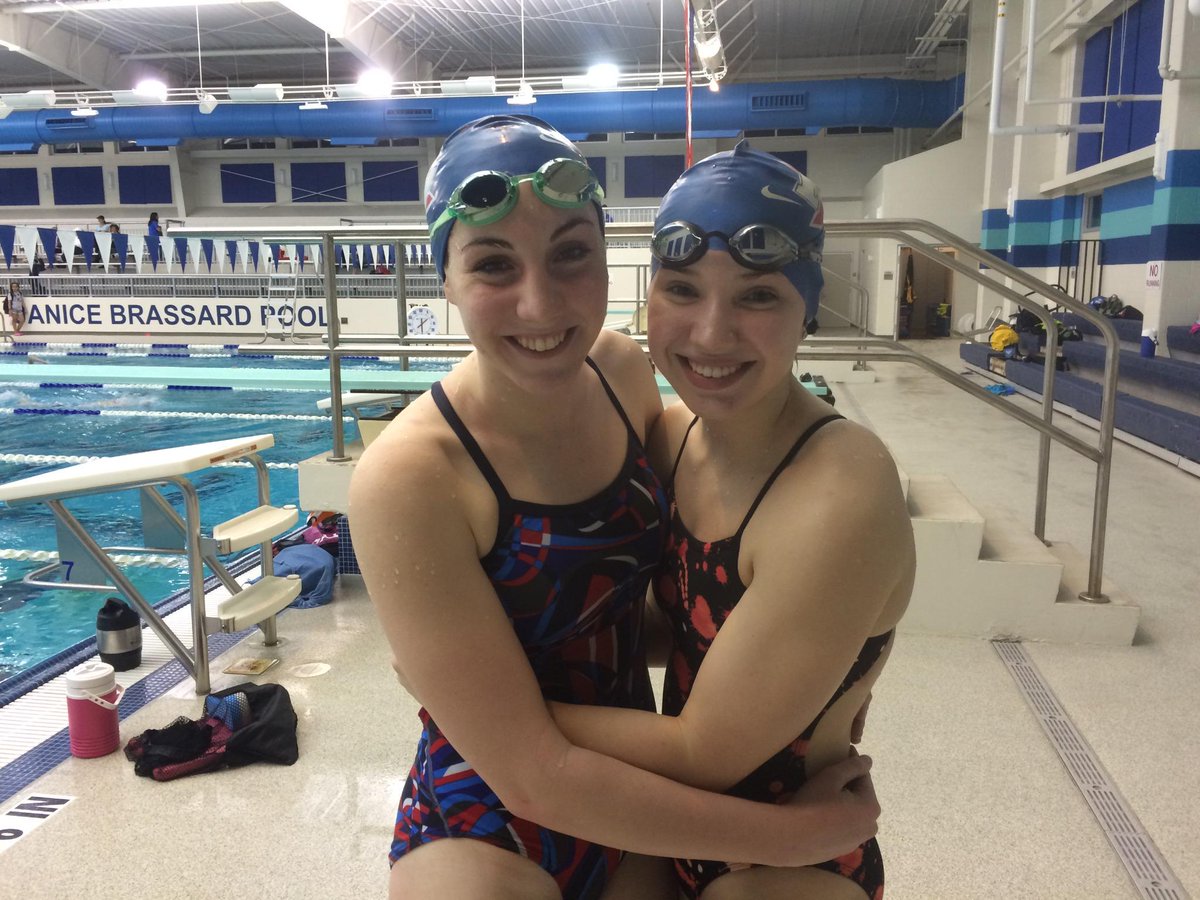 I introduce you to 2 state-bound swimmers, Karley Thompson (Nederland) AND @laurencochrann (Lumberton), TONIGHT at 6!