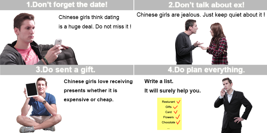 Social_Language's tweet image. The things need to be avoided when you date 
With Chinese girlfriend on Valentine’s Day.
#ValentinesDay