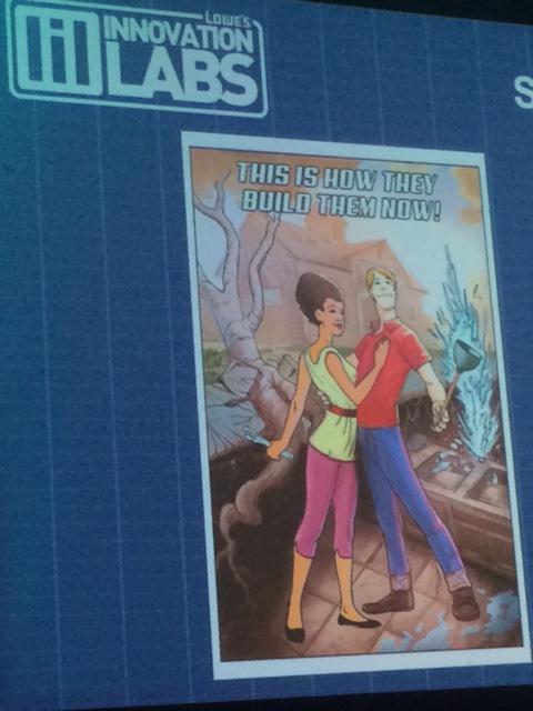 corpventuring's tweet photo. Lowe’s Labs Kyle Nel: Our brains wired to receive stories. Lowes uses comic books as CVC strategic guides #cvip2015 http://t.co/br7Gp01HuH