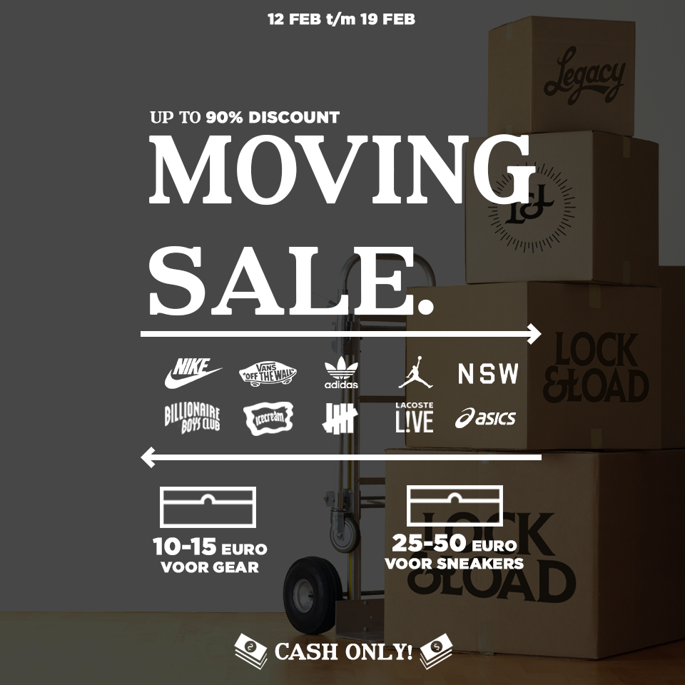 LOCKANDLOAD030's tweet image. We are moving OUT! Tot 90 % korting op de laatste maten vanaf morgen een week lang...