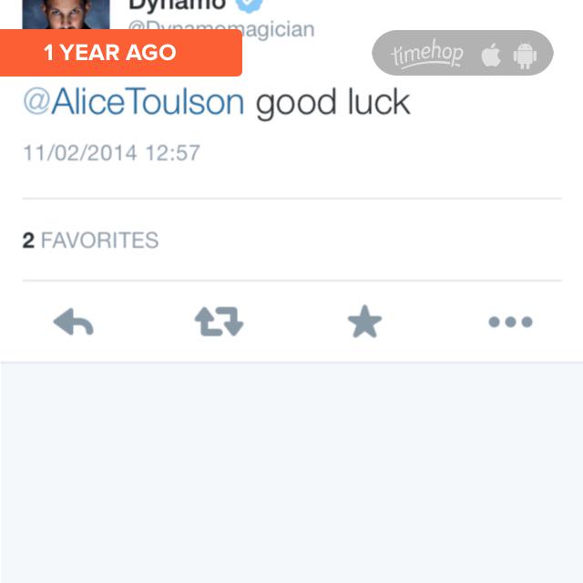 AliceToulson's tweet image. This made my year! Can I get him to retweet me again ❤️@Dynamomagician