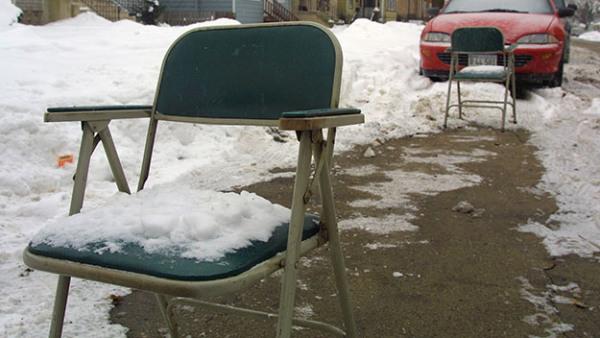 City To Begin Removing "Dibs" Markers On Friday - cbsloc.al/1Anx9sL