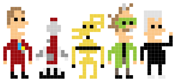rashworks's tweet photo. @JoelGHodgson Low res portraits of the characters from my favorite show of all time. http://t.co/zAWLZjTahm http://t.co/QjLmglY7DN