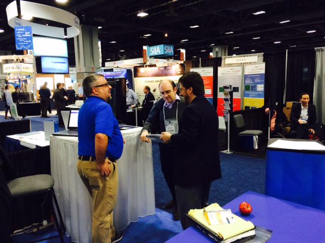 CDDVault's tweet image. Confabbing at CDD Vault booth at #SLAS2015 #DrugDiscovery with @BarryBunin &amp;amp; Charlie Weatherall @PeaceInMemphis