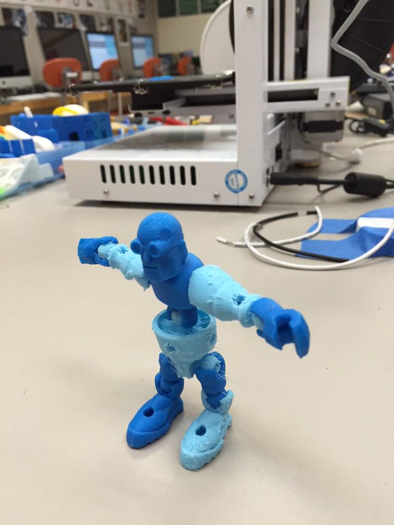 dorifriedman's tweet image. Ss having fun with #Modio Next we make a stop motion animation of this dude using a variety of #edtech #3dprinting