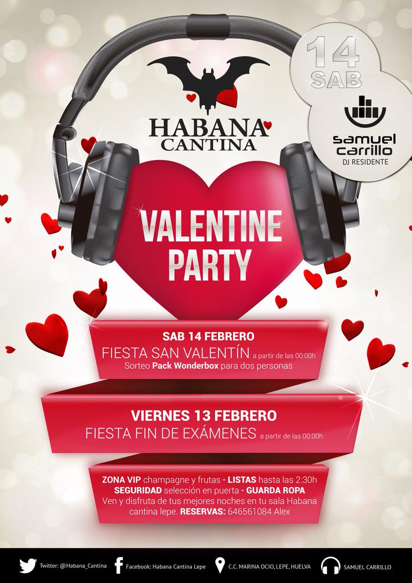 <a href="/HABANA_CANTINA/">HABANA CANTINA LEPE</a> <a href="/watislover/">Alex Vasco</a> Sábado 14 de febrero, Habana Cantina, en Lepe, el mejor ambiente y las mejores fiestas.