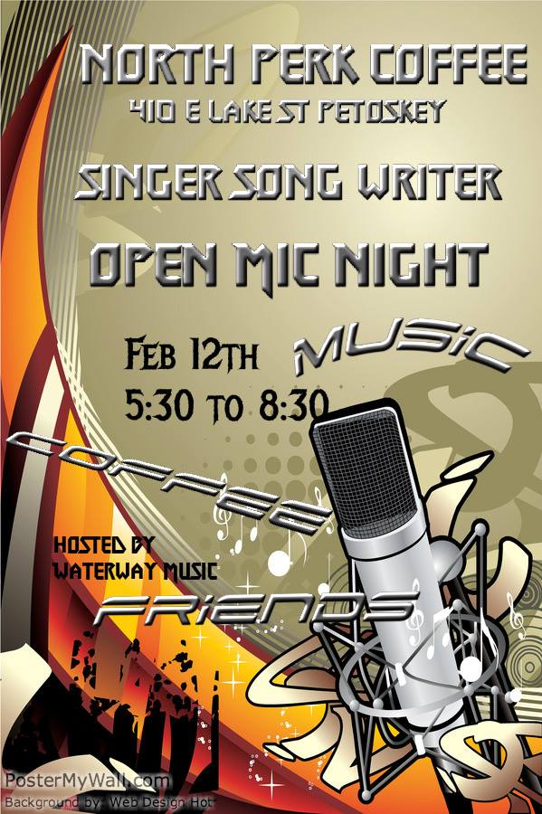 MaryLakeMusic's tweet photo. Tomorrow @ North Perk Coffee in #Petoskey get some #OpenMic!  #singforyourcoffee #coffeehouse #grabyourguitar http://t.co/eD3cFRRuVw