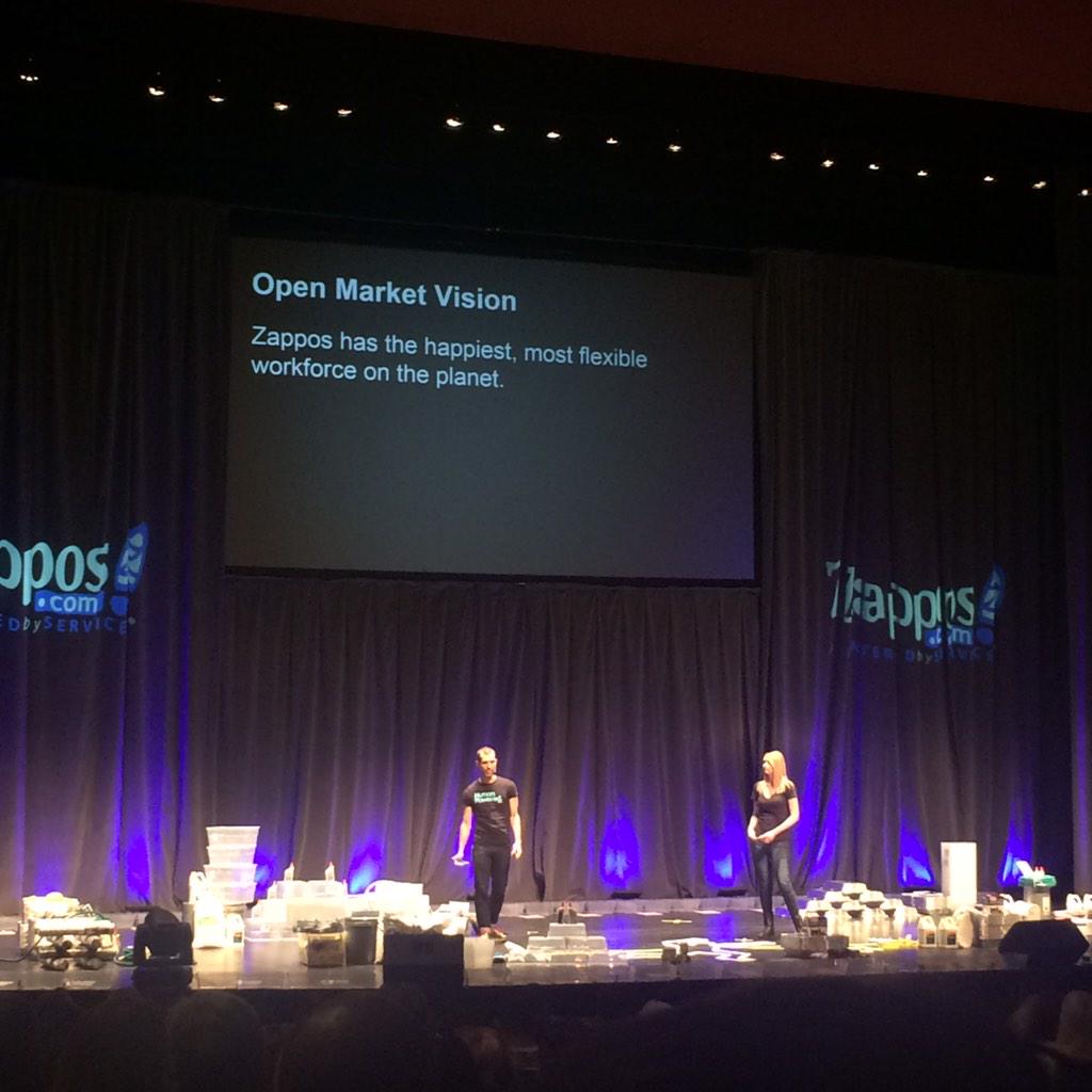 Althea415's tweet photo. @adamgoldstein from @ZapposLabs talking about Open Market and self scheduling for our call center. #zapposTech http://t.co/eB9OaFpkel