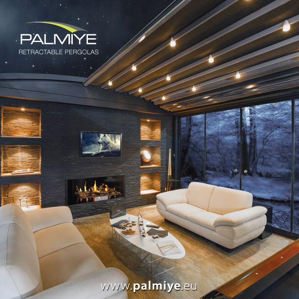 How nice is this to have a #wintergarden with a #retractableroof to enjoy the romance of a starry night! #pergolas