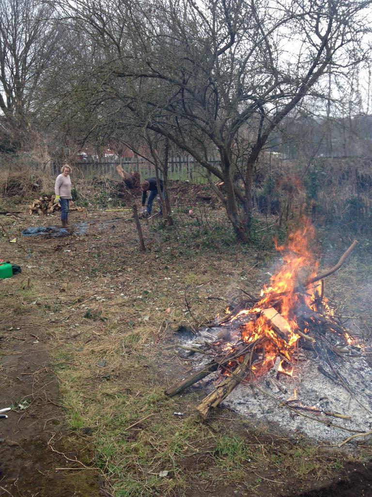 PLdecor's tweet image. Chainsaws bonfires and babies.  #greatbritishallotmentchallenge #healthandsafety