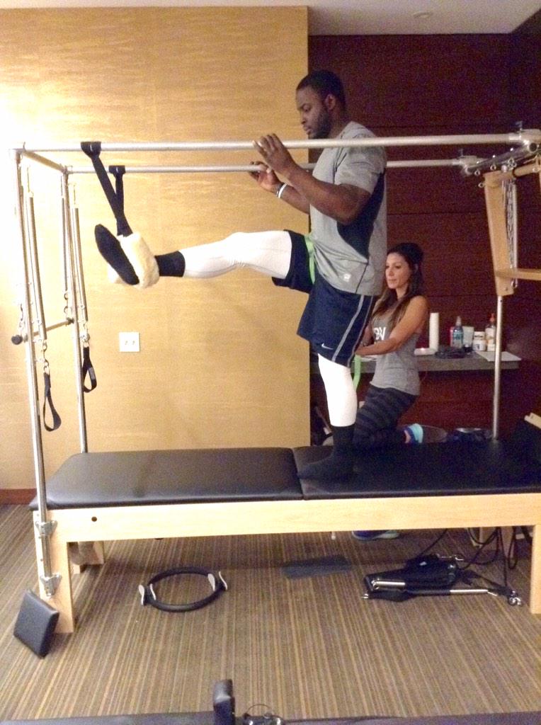 MonteeBall28's tweet photo. Thanks to @pilates4pros for getting me right for the upcoming season! #flexibility #BroncosCountry http://t.co/iqZaJ5PyWB
