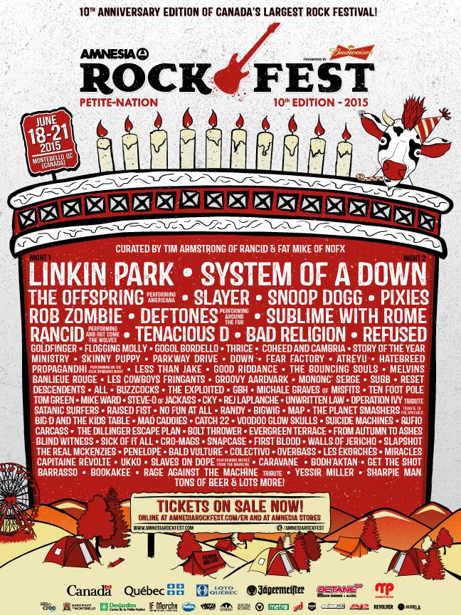 MEspo17's tweet photo. @gianross "playing the 10 year anniversary of the amnesia rockfest in montebello, que with a bunch of other bands!!! http://t.co/X0VXCmviLw"
