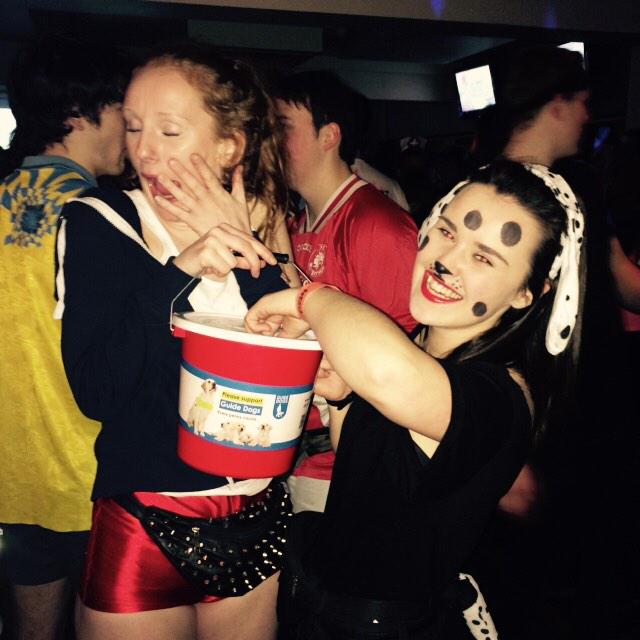 Our President @sarahmmkane donating this evening! Get donating @Trentstudents #ragweek2015 #ocean #puppylove