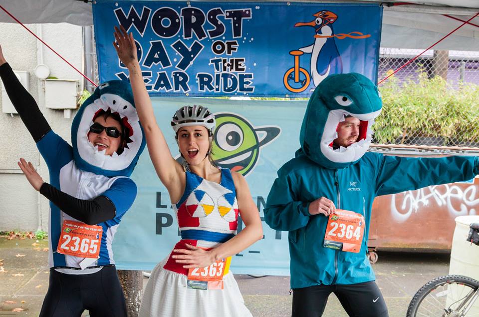 Further proof that #leftshark prevails at #worstdayride