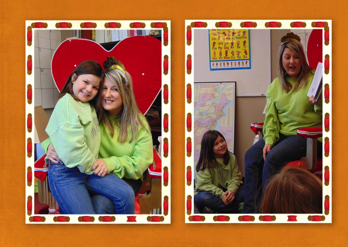ClassNelson's tweet image. Queen Gina and Princess Carly- a great start to our day! #RoyalReader