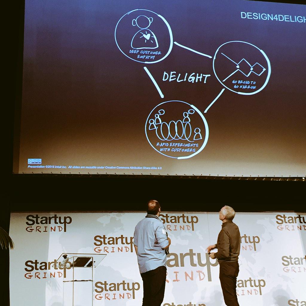 VJnotes's tweet image. Entrepreneurs getting 1:1 coaching from ScottCook! #design4delight @StartupGrind @Intuit