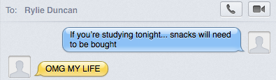 nikiabella's tweet photo. sums up our relationship #roomates #snackobsession #welivebesidemacs @ryliedunc http://t.co/5savoDEbmJ