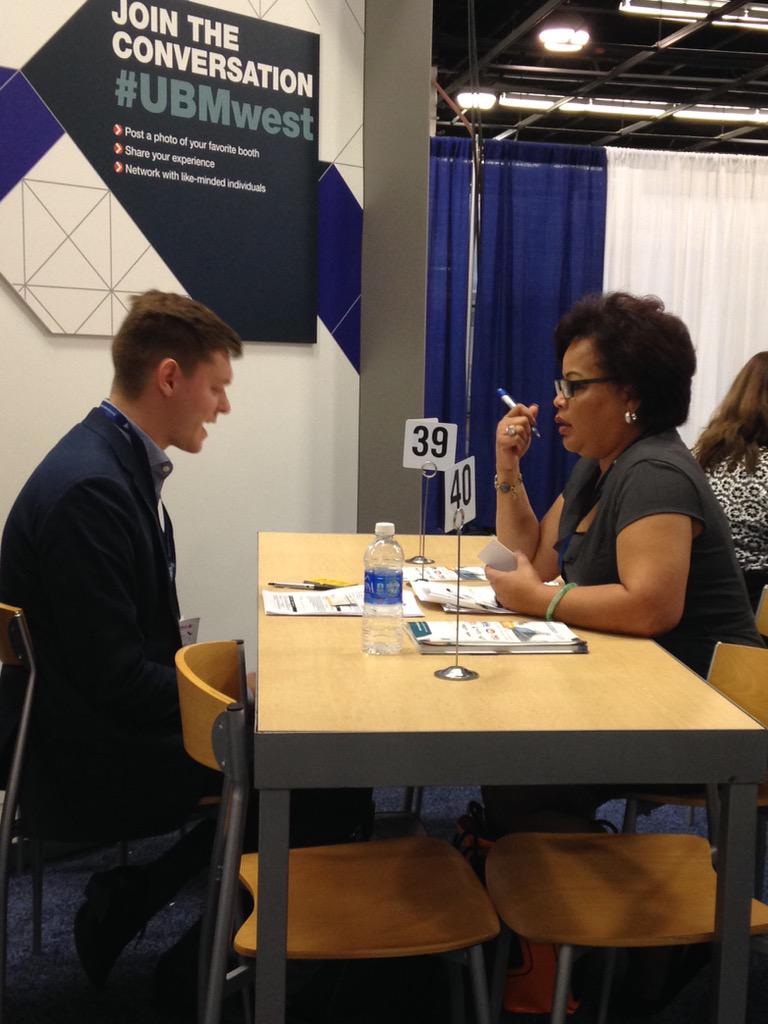 UBMKateD's tweet photo. Wrapping up at speed networking.  #ubmwest http://t.co/uDHZwDYmmn