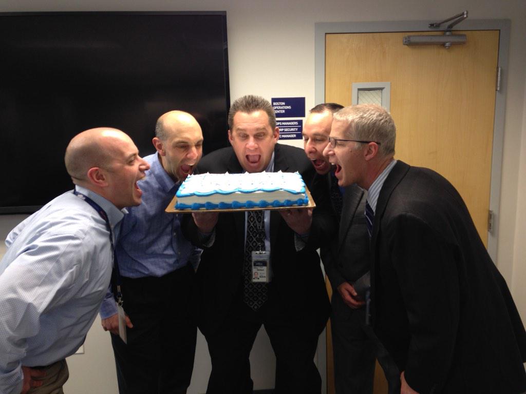 NStrissel's tweet photo. @rmartinelli130 @PaulPetrino @winnicobalt GCusano @NStrissel at BOS celebrating #JetBlue15 @HelloJetBlue http://t.co/v8MxAQlvLv