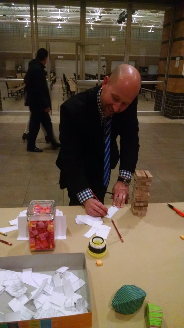 The power of estimation. So close @ReineckeWO and <a href="/toddtulgestke/">Todd Tulgestke</a> #gowo #mathdepartmentrocks <a href="/WOHSMath/">WOHS Math Department</a>