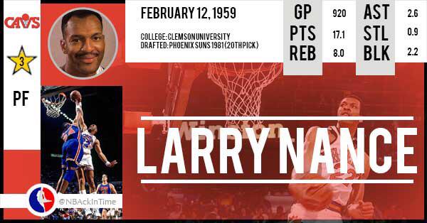  Happy Birthday to former player  Larry Nance ! 