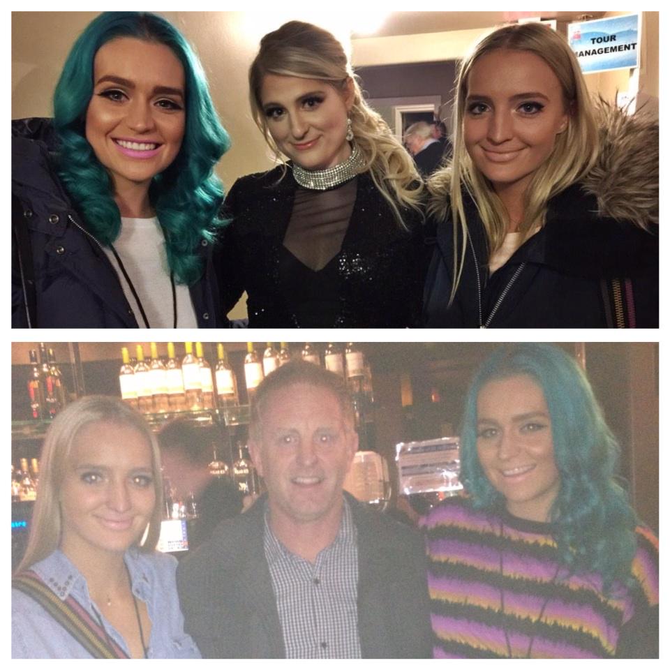 GingerFlying's tweet image. @wearesheppard @Meghan_Trainor  One of these things is not like the other @dexterdog13 @VogueTheatre #1base