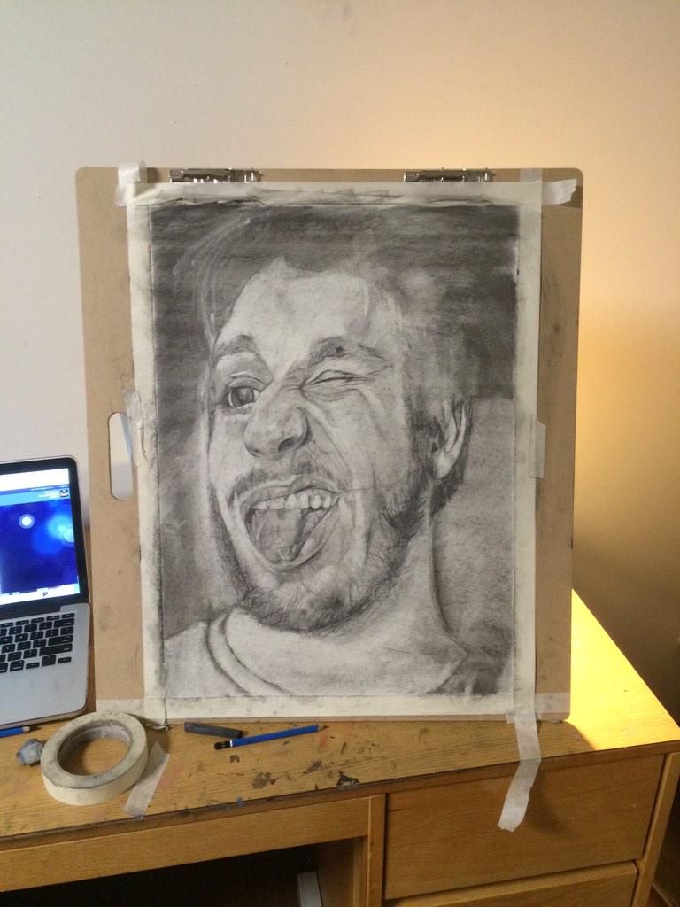 parksartcustoms's tweet photo. Late nights drawing #anotherselfportrait http://t.co/cOppAhCty2
