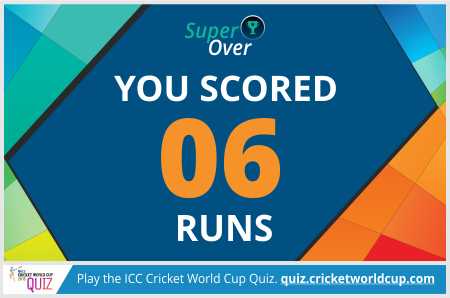 Jubayer_Hasan's tweet photo. Check out my score in the #CWCQuiz http://t.co/0lZ9xqrwzQ