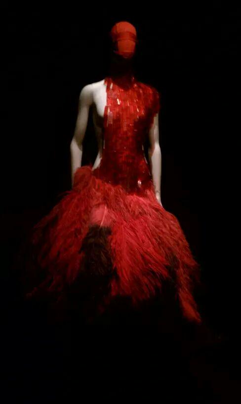 FashionweekNYC's tweet image. Beautiful Dresses from the Alexander McQueen @metmuseum Exhibit, We Miss you Alexander McQueen! #NYFW