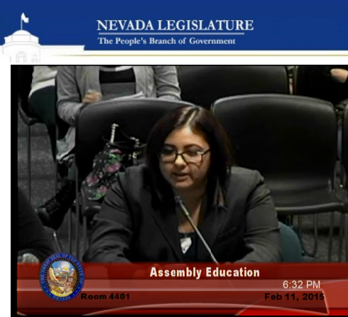 PLANevada's tweet photo. PLAN & @DREAMBigVegas testify against #AB111, @asmkirner's bill to limit access to #MillenniumScholarship #nvleg http://t.co/smsyo3v7j4