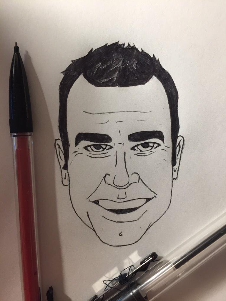 BaylorComm's tweet photo. What do you think of this sketch of @Blair_Browning by @mitch_freeman12?!? #CSS4303 #BaylorCommArt http://t.co/H66c1xRpkz”