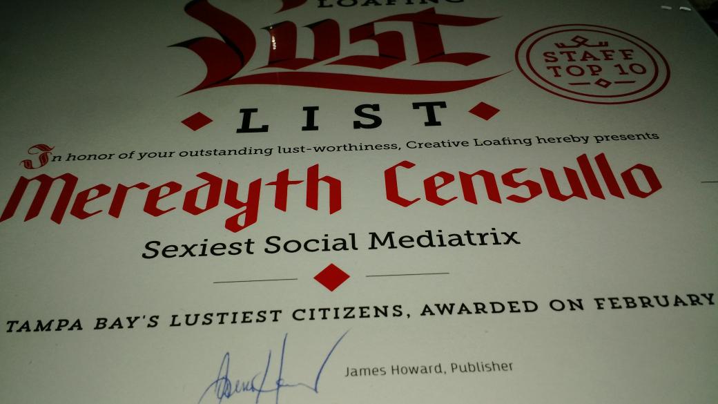 TVMeredyth's tweet photo. Kinda loving my new title: Social Mediatrix! #socialmedia #lustlist2015 @jennihogan this can be our new thing. :) http://t.co/FjLDzG2Ir3