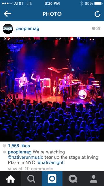 katiesteck's tweet photo. Sometimes your best friend gets instagrammed by People Magazine...say what?! @nativerunmusic http://t.co/hxXndjHAxe