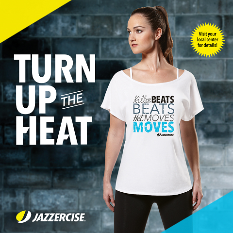 JazzerciseJapan's tweet photo. 2015年12月31日までに150クラスに参加すると、ご褒美としてこのかっこいいTシャツがもらえます！詳細はインストラクターまで。 http://t.co/kDDhISUrEQ