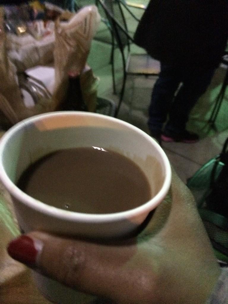 _robella's tweet photo. My prayers have been answered! Hot chocolate. #SleepOutATL http://t.co/h53F1PSFwq