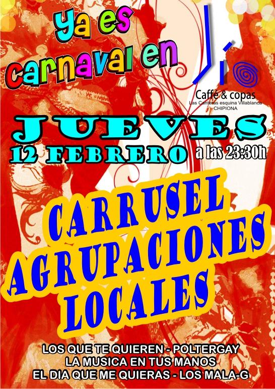 LioChipiona's tweet photo. Esta semana adelantamos el finde un día!!!No te pierdas hoy a partir de las 23:30 nuestro Carrusel de Agrupaciones!!! http://t.co/DTzReyemML