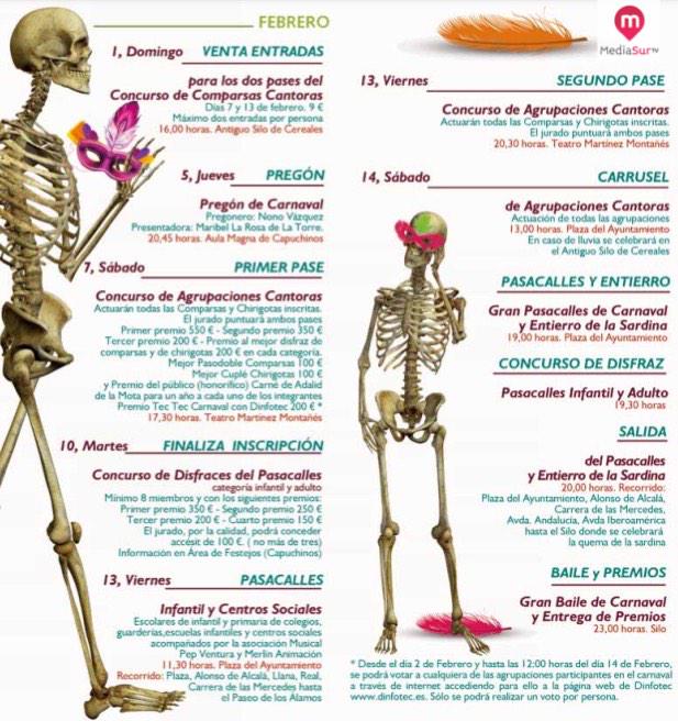 Recuerda el programa de #carnaval de #AlcalálaReal #MediasurTV