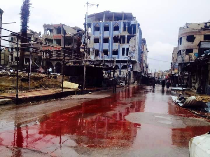 Literal Rivers of Blood in Syria B9oRWeECYAEdWwq