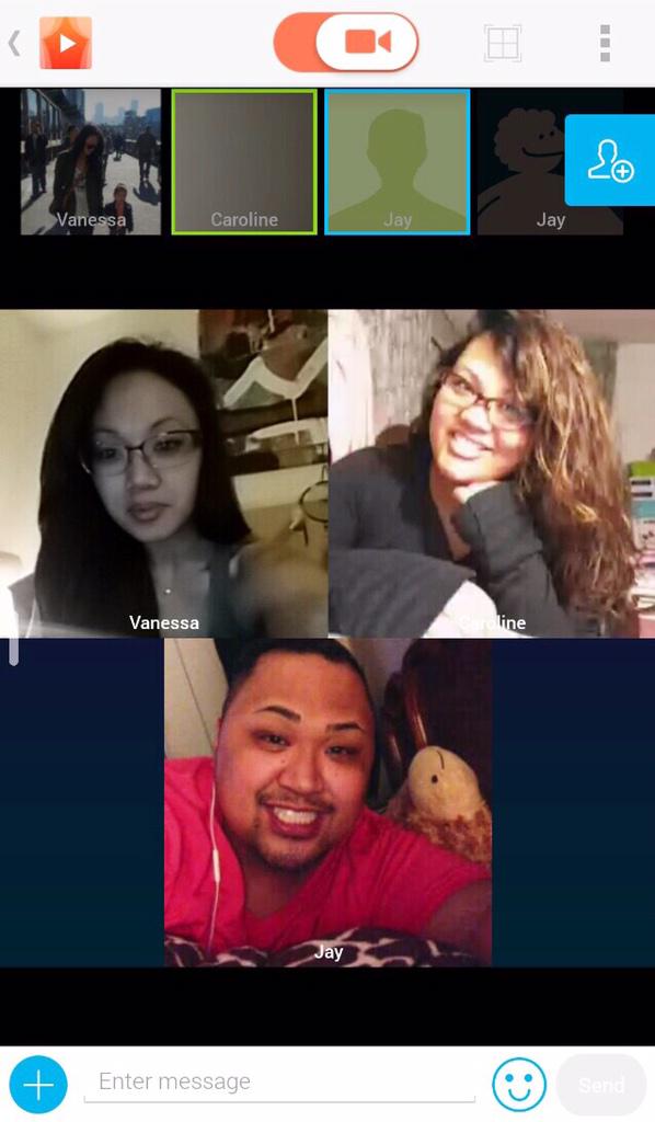 thinkcaroline's tweet image. Last best friend three-way video chat until we're reunited after the weekend. I miss my boos already! 😔